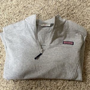 Vineyard Vines gray quarter zip sweatshirt